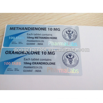 Custom High Quality Cheap Price Hologram 10ml Vial Label